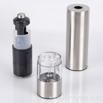 battery operated electric pepper grinder with LED